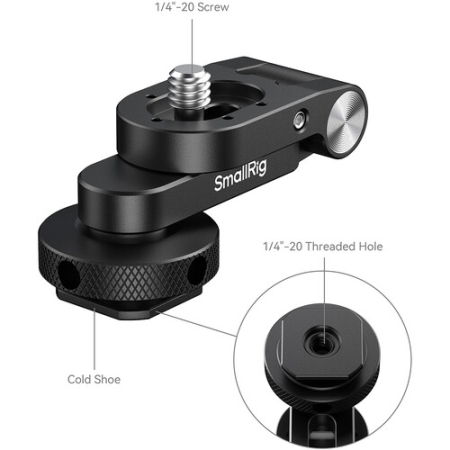 SmallRig 6323 - regulowany uchwyt, składana podstawka z mocowaniem pod monitor